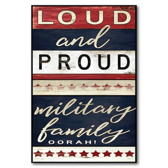 Courtside Market® Celebrate 250™ Wounded Warrior Project Proud® Military Family Gallery-Wrapped Canvas Wall Art | 18" x 26" | Michaels®